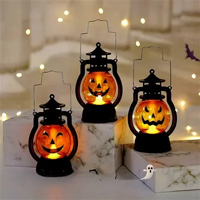 Fiesta de Navidad Led Pony Oil Lantern Decoración de Halloween